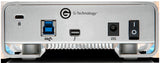 G-DRIVE Thunderbolt USB 3, 4To back view