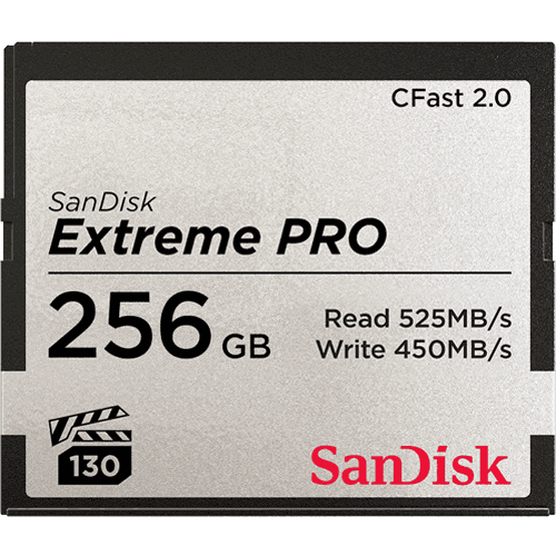 SanDisk Extreme Pro CFast Card 256GB  memory card