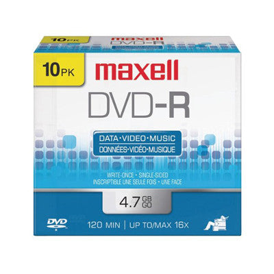 DVD-R with logo in slim case  16X Pk10