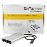 StarTech.com Thunderbolt 3 to Dual DisplayPort Adapter - Thunderbolt to 2x DP Converter - 4K 60Hz