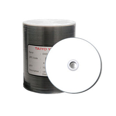 DVD-R 4.7GB WHITE INKJET HUB pk100