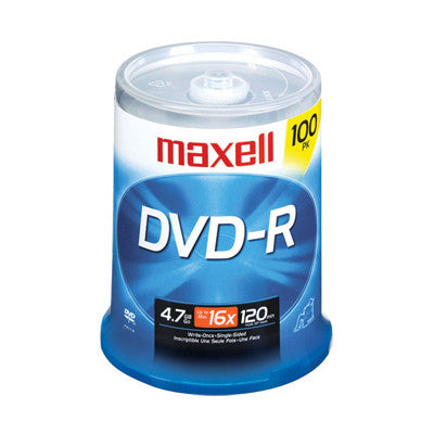 DVD-R with logo 16X Pk100