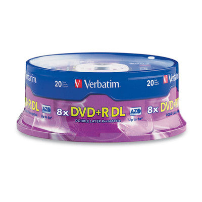 DVD+RDL Branded 6X Pk20