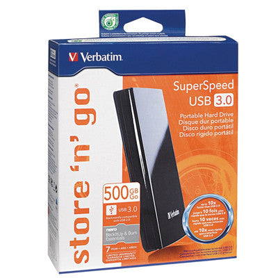 External drive 500 GB USB3 Black